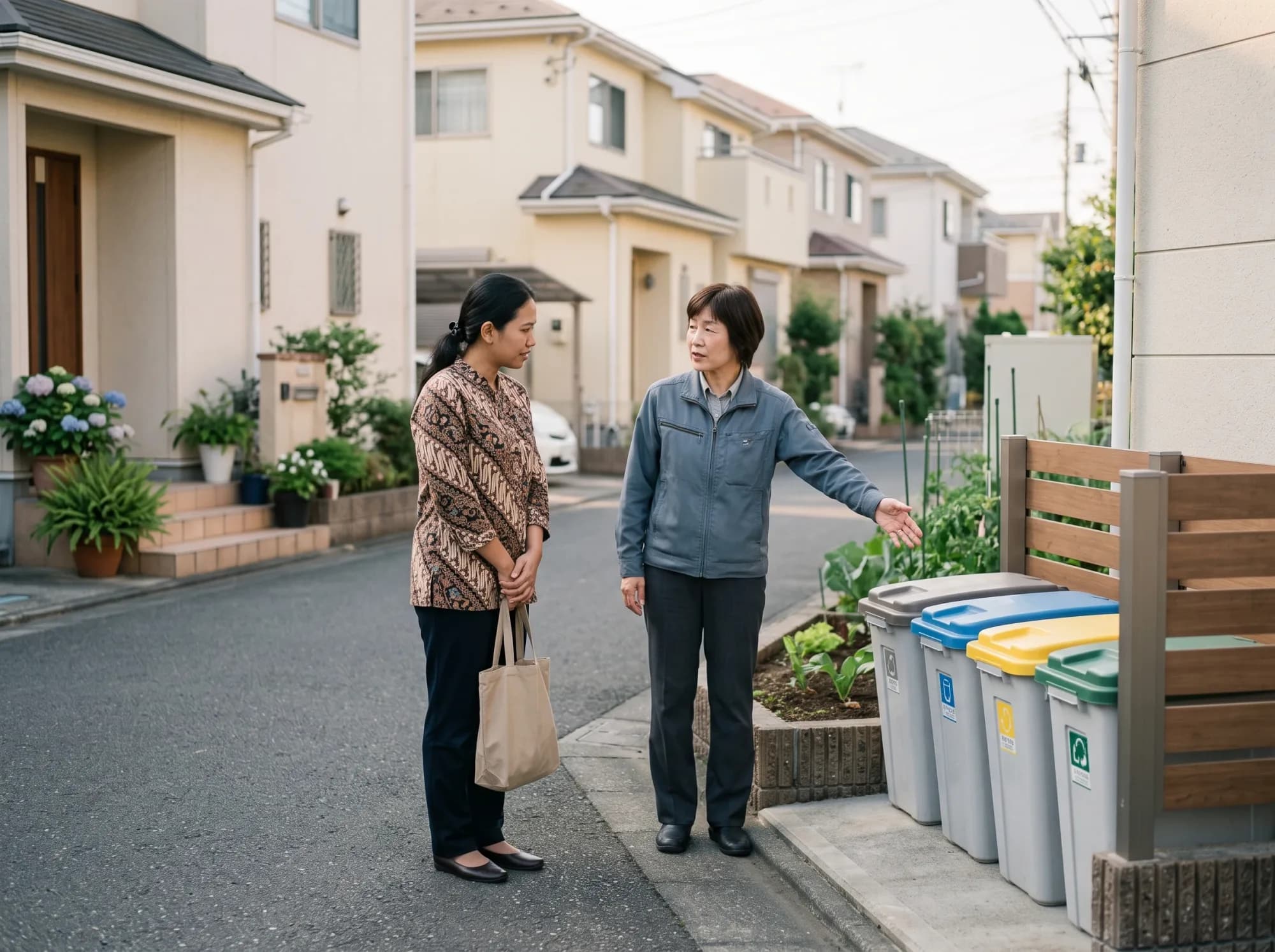 暮らしについて相談する外国人材